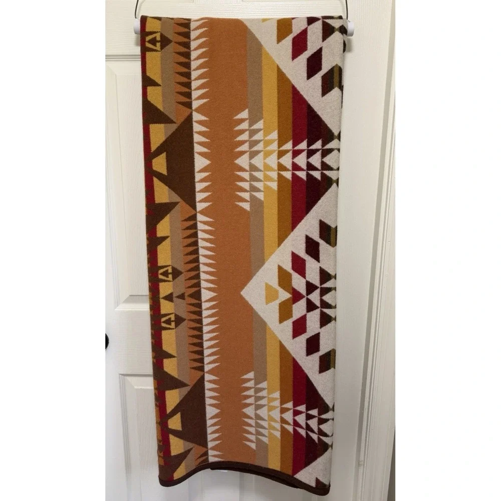 Pendleton Beaver State CHIEF JOSEPH Wool Blanket 90x85 FULL